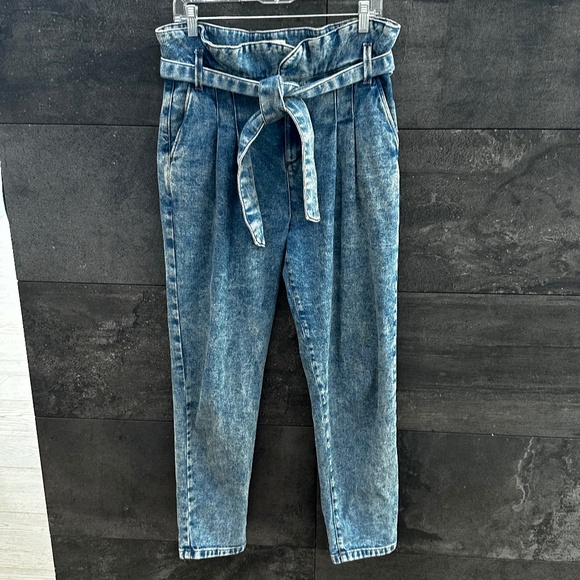 Sezane Austin Paper Bag High Waist Jeans Size 38 - Picture 6 of 13